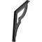 Ekena Millwork Bradford Wrought Iron Bracket, (Single center brace), Antiqued Pewter 1 1/2"W x 10"D x 12"H BKTM01X10X12SBRAPW - alternate 1